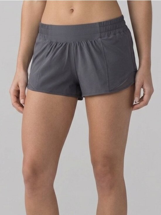 lululemon athletica Pants - Lululemon Hotty Hot Low Rise Shorts II 2.5" Dark Carbon Running Swift 6 S